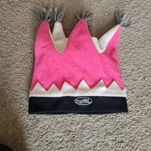 Mental Crown Beanie - Pink, White & Black
